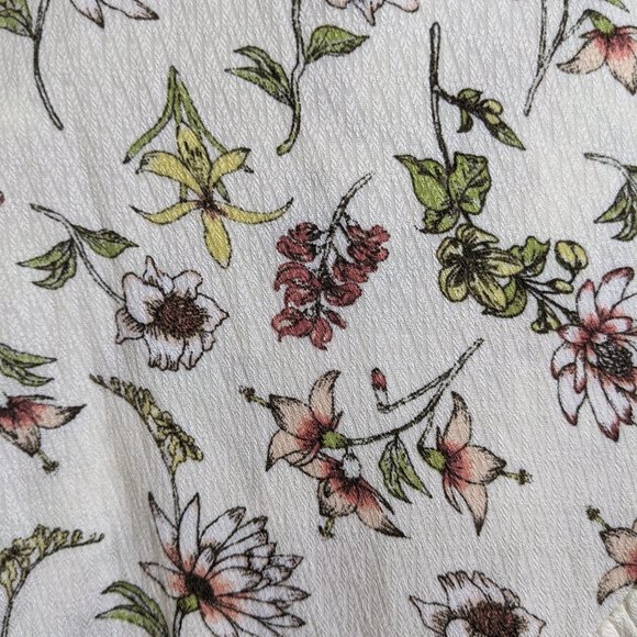 Taylor & Sage Floral Wrap Long Sleeve Ruffled Tier Hem Dress - size XS NWT - Picture 7 of 14